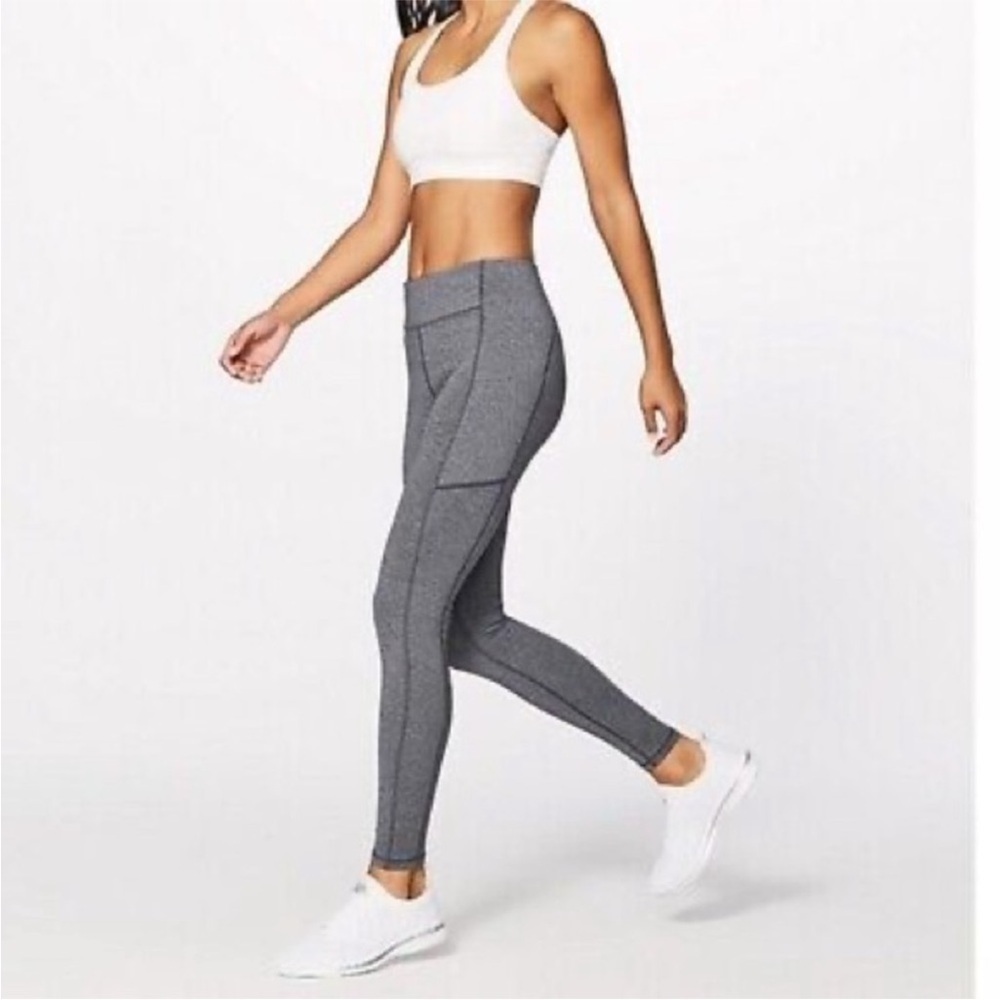 LULULEMON Speed Up 28” Inseam Grey Pocket Atheleisure Comfy Workout Leggings